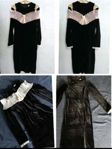 Chic Cold Shoulder Black Dress