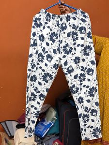 Blue Floral Print Kurta