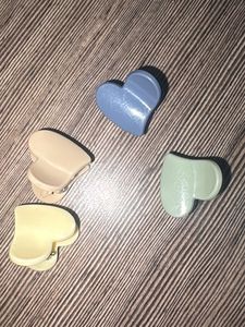 Cute Heart Hair Clips Set