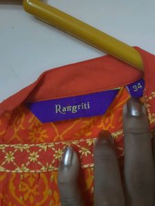 Stylish Orange Kurta