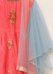 Beautiful Orange Ethnic Dress with Dupatta