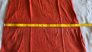Embroidered Orange Kurta