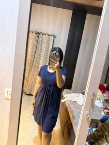 Comfortable Navy Blue Casual Dress❤️🦋