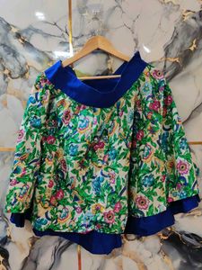 globus Floral Print flair skirt large size