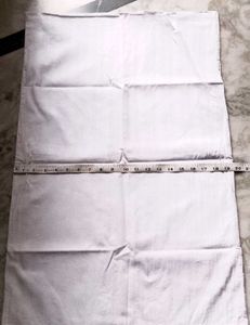 2 stiched white cotton pillow cover set