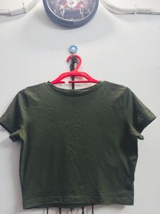 Olive Green Basic T-Shirt