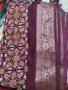Elegant Purple Banarasi Silk Saree