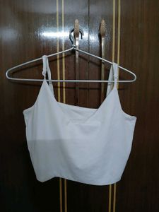 Cloudcore White Camisole Crop Top