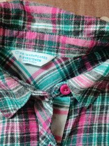 Plaid Button-Down Dress