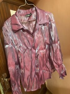 y2k liquid fabric shirt
