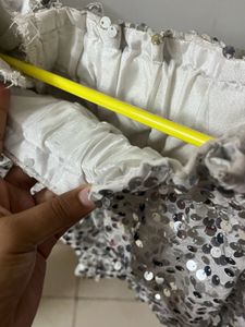 Sparkly Sequin Off-Shoulder Top