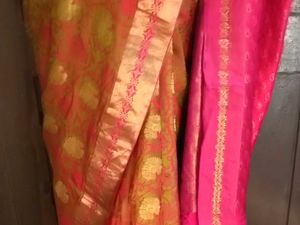 GentlyUsed ElegantFancyPattu  MultiColorSaree