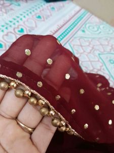 Maroon Patiala Dress