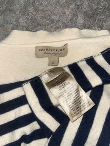 Unisex Burberry Striped Wool Long-Sleeve Sweater