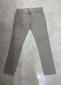 Khaki straight good looking Pants
