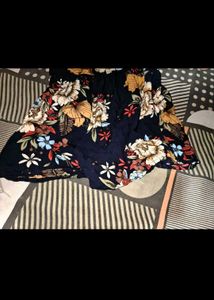 Floral Print Ruffle Romper
