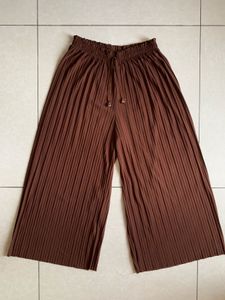Pleated Wide-Leg Pants