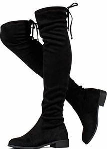 Black Over-the-Knee Fashion Boots