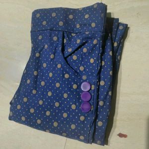 Blue Polka Dot Pants