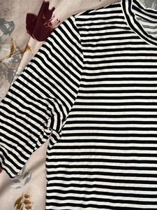 Classic Black and White Striped T-Shirt