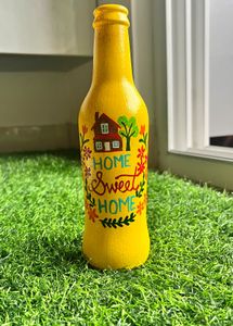 Hand-Painted Decorative Bottle