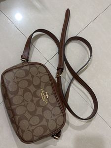 Coach Signature Brown Crossbody Bag