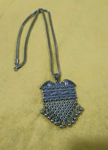 Bohemian Silver Pendant Necklace