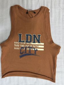 Set of 2 tank tops (Lime Green &amp; chocolate brown)