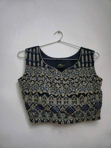 ethnic blouse-shrug-palazzo set