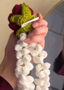 Handmade Crochet Rose Gajra 🌹🌹🌹