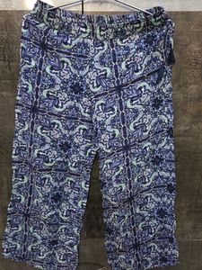 Girls Blue Print Palazzo Pants