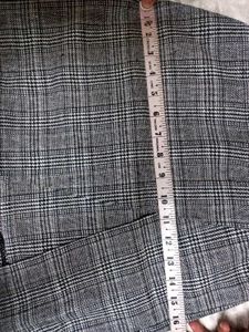 Plaid Wrap Skirt with Belt
