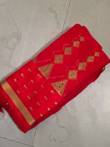 Elegant Red Saree