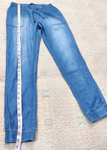 Denim Jogger 👖, Style With 😎