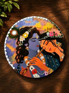 Handmade Radha Krishna Painting