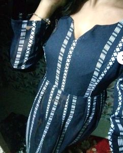 Navy Blue Designer Kurti