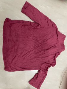 Ribbed Red Tshirt