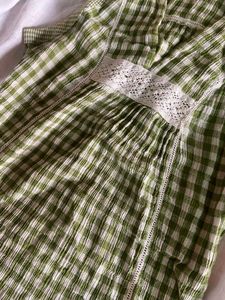 Sale !!!Bossini Green Checkered Top