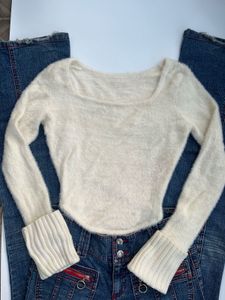 Fluffy Knit Crop Top