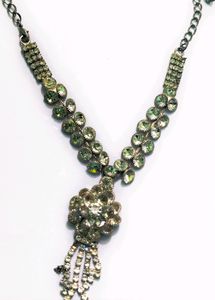 Sparkling Rhinestone Necklace and Earring Set