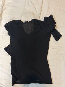 Elegant Black Sheer Top