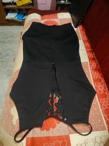 Black Lace Trim Camisole Dress