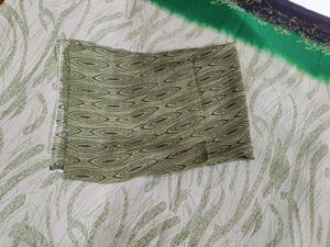 🇳🇿💫🎀Elegant Green &amp; Black Floral Print Saree