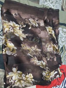 Elegant Floral Print Saree