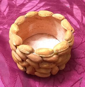 DIY Home Decor Bowl Made With Pista Shells