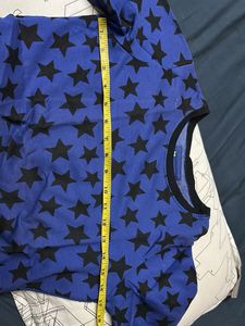 Blue Star Print Sweatshirt