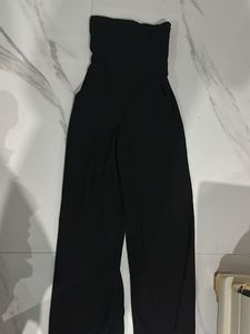 Chic Black Strapless Jumpsuit