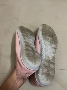 Pink Knit Ballet Flats