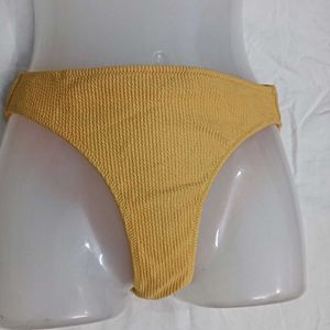 Yellow ⚛️Textured Bikini Bottom
