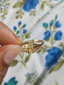 22k pure gold  ring with hallmark